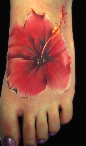 Looking for unique  Tattoos? Foot Flower